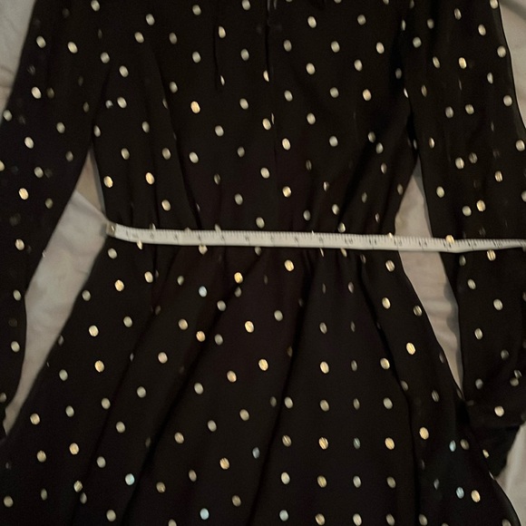 Lovers + Friends Hayley Party Dress in Gold Dot XS - Picture 12 of 13